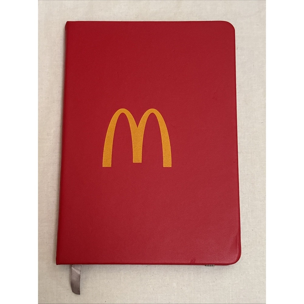 McDonalds Red Golden Arches Notebook Diary Small Lined Journal 5x8